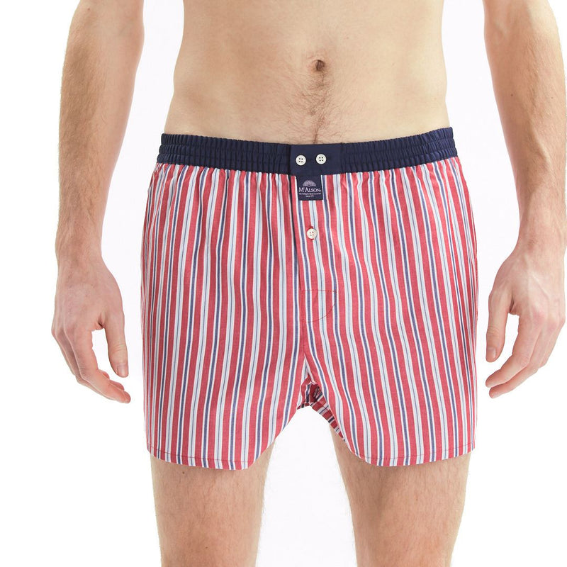 M3908 - Striped red & blue